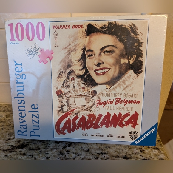 Casablanca Ingrid Bergman Puzzle Poster 1000pc Ravensburger NEW - Picture 1 of 3